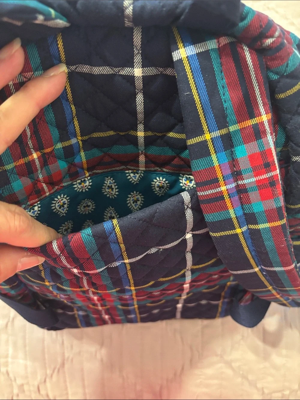 Vera Bradley Mini Plaid Backpack